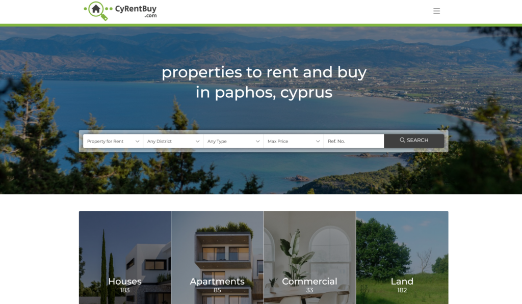 Portal für Zypern: Immobilie mieten oder kaufen