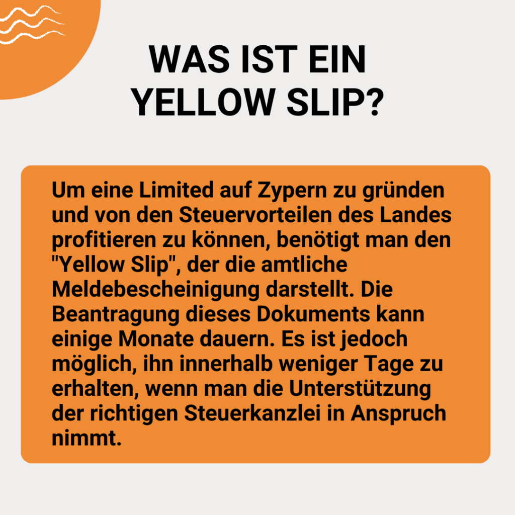 Yellow Slip auf Zypern Alles, was Sie wissen müssen