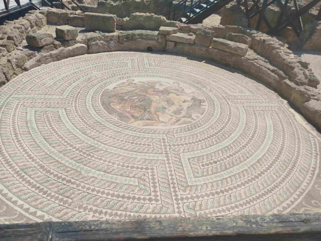 Weltberühmte Mosaiken in der Villa von Theseus in Kato Paphos auf Zypern