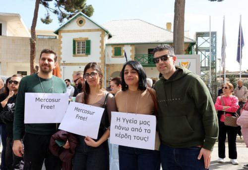 Protest in Nikosia gegen EU–Mercosur